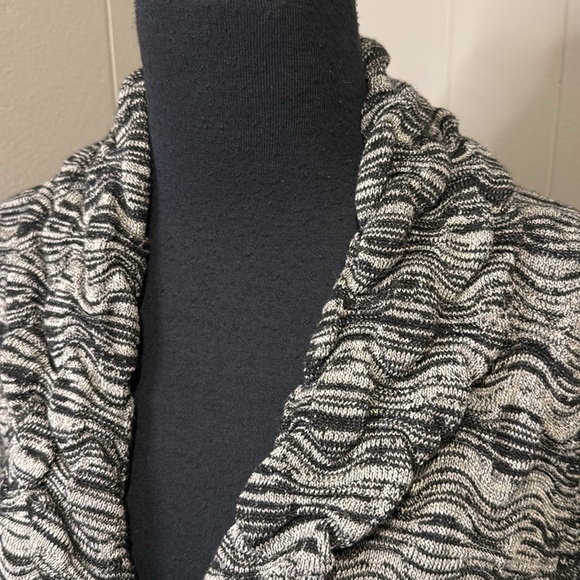 Classiques Entier Women’s Small Sweater Jacket Cowl Waist Tie 2/3 Sleeve Knit - Picture 3 of 7